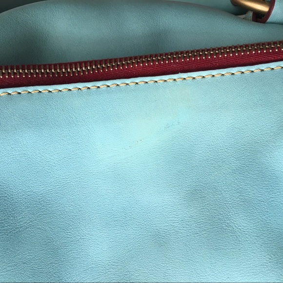 🔴Not for sale🔴 Dooney Florentine satchel in Aqua - Picture 6 of 8